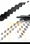 Krzesło skandynawskie MONZA BLACK PU